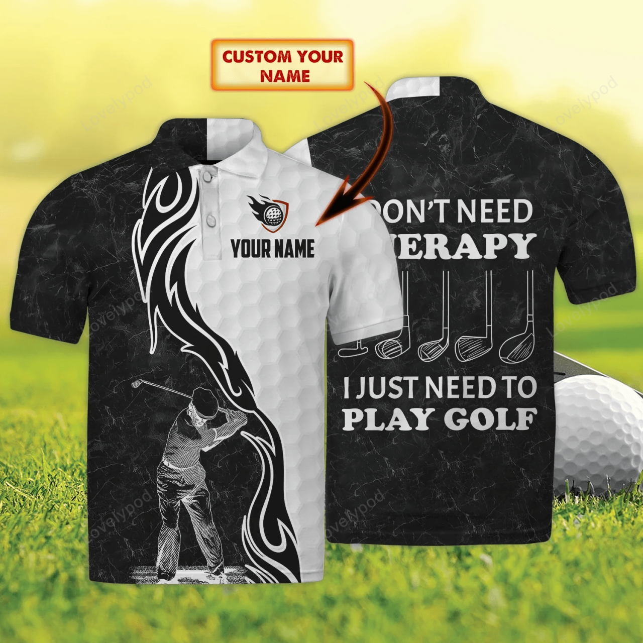 Custom Golf Polo Shirt, Golf Shirt For Men, Personalized Golf Gift For ... Custom Golf Polo Shirt, Golf Shirt For Men, Personalized Golf Gift For ...