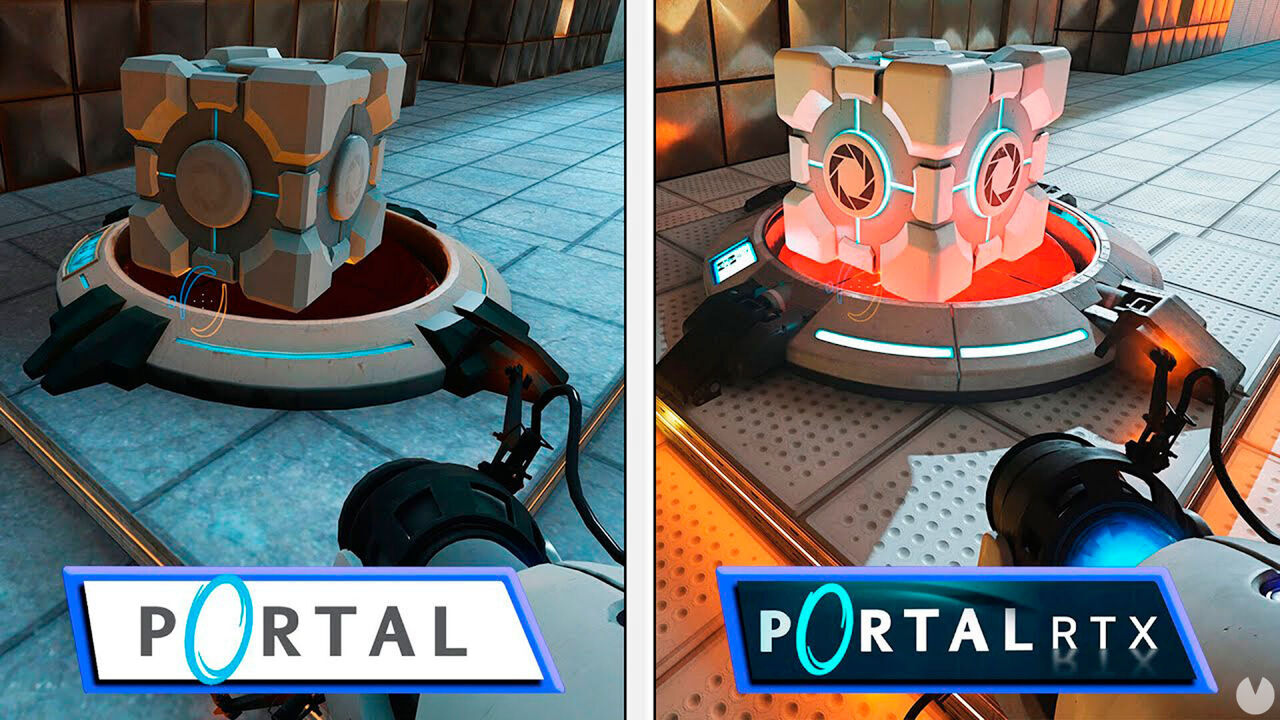 Portal y el nuevo Portal con RTX se enfrentan en esta comparativa ... Portal y el nuevo Portal con RTX se enfrentan en esta comparativa ...