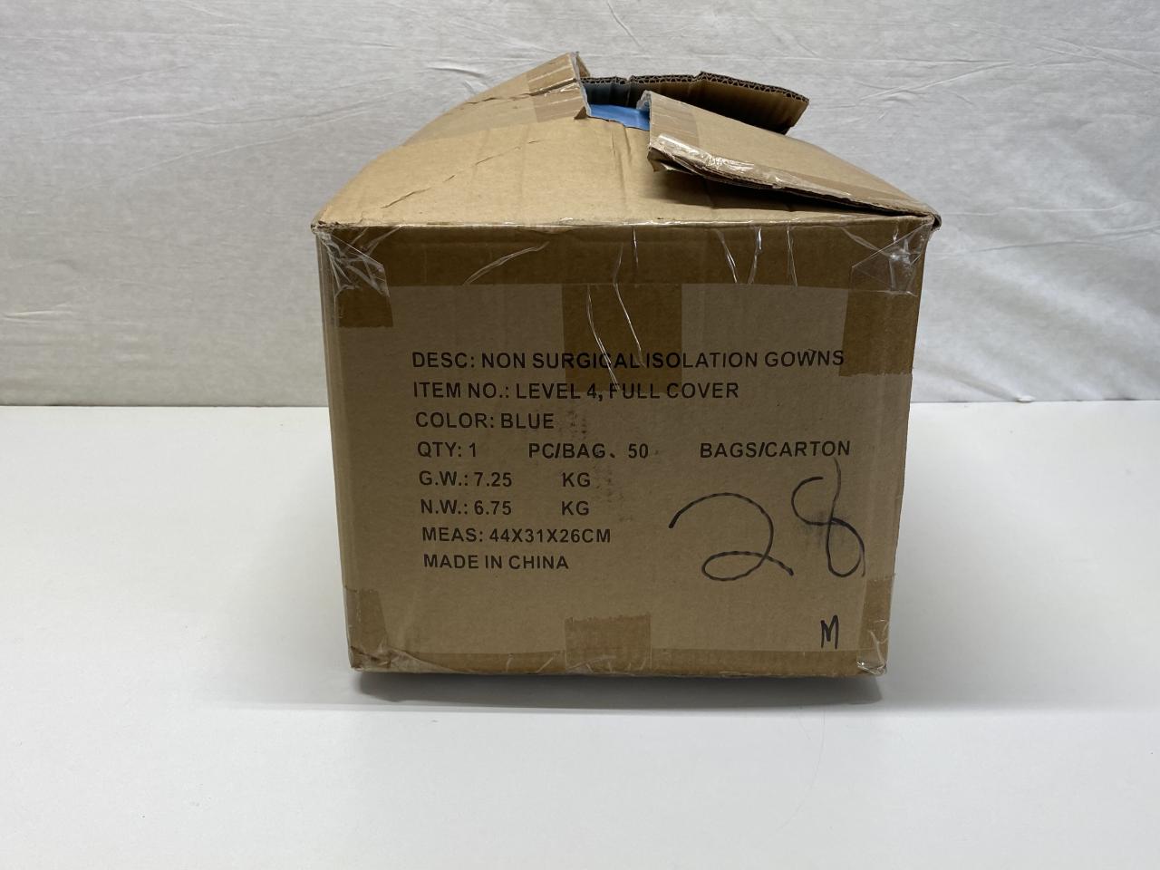 New HALYARD Lot of 50 Non Surgical Isolation Gowns GB15979-2002 (Q8 ... New HALYARD Lot of 50 Non Surgical Isolation Gowns GB15979-2002 (Q8 ...