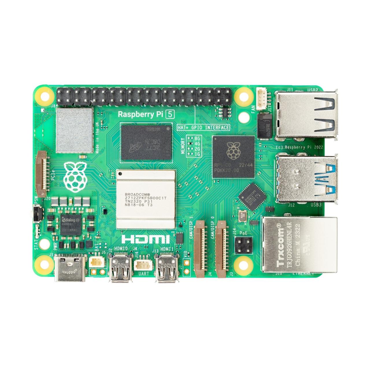 Raspberry Pi 5 4GB RAM Single Board Computer - Piduino Raspberry Pi 5 4GB RAM Single Board Computer - Piduino