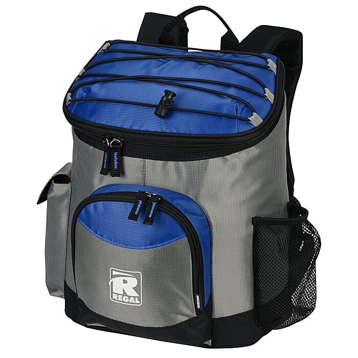 Koozie® Grey Cooler Backpack: Snap-on Consumer Koozie® Grey Cooler Backpack: Snap-on Consumer