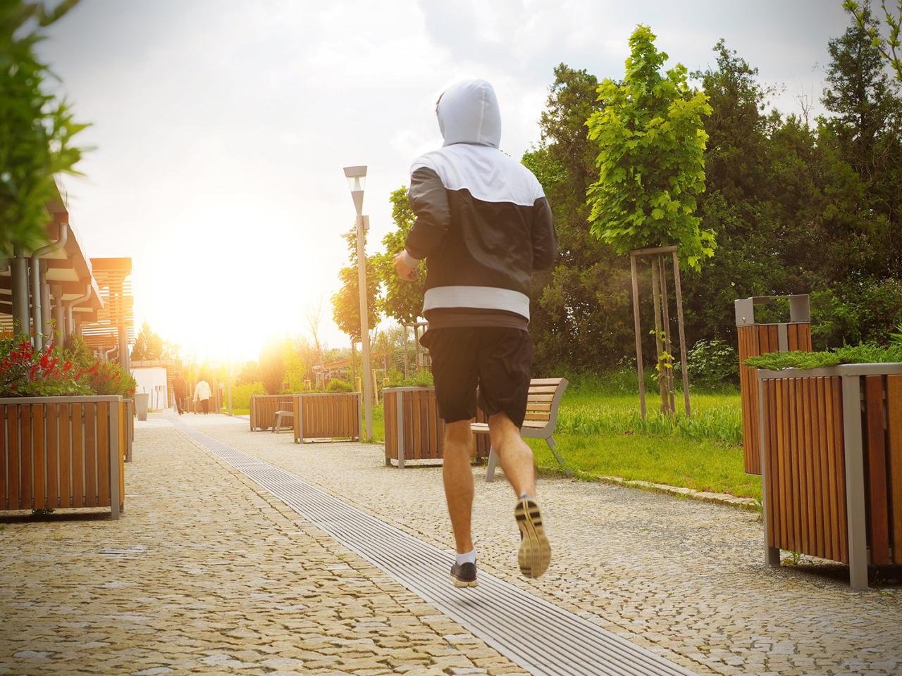 Fitness Man Running In The Park - High Quality Free Stock Images Fitness Man Running In The Park - High Quality Free Stock Images