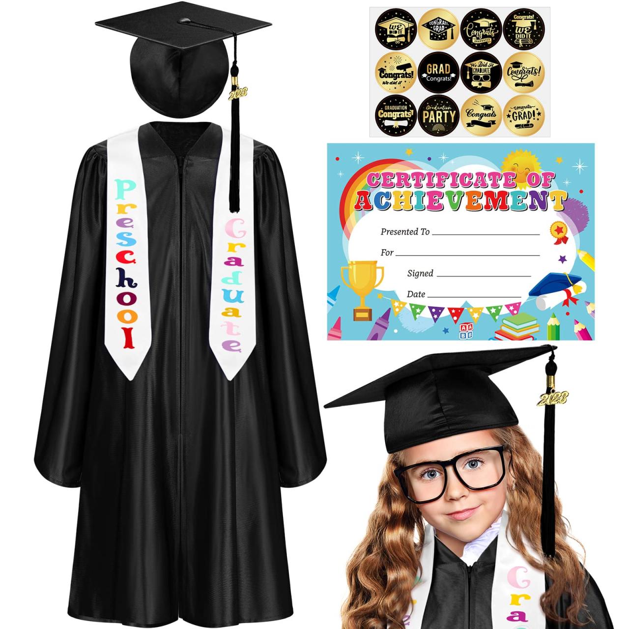 Preschool Graduate In Cap And Gown Stock Photo - Image of daycare ... Preschool Graduate In Cap And Gown Stock Photo - Image of daycare ...