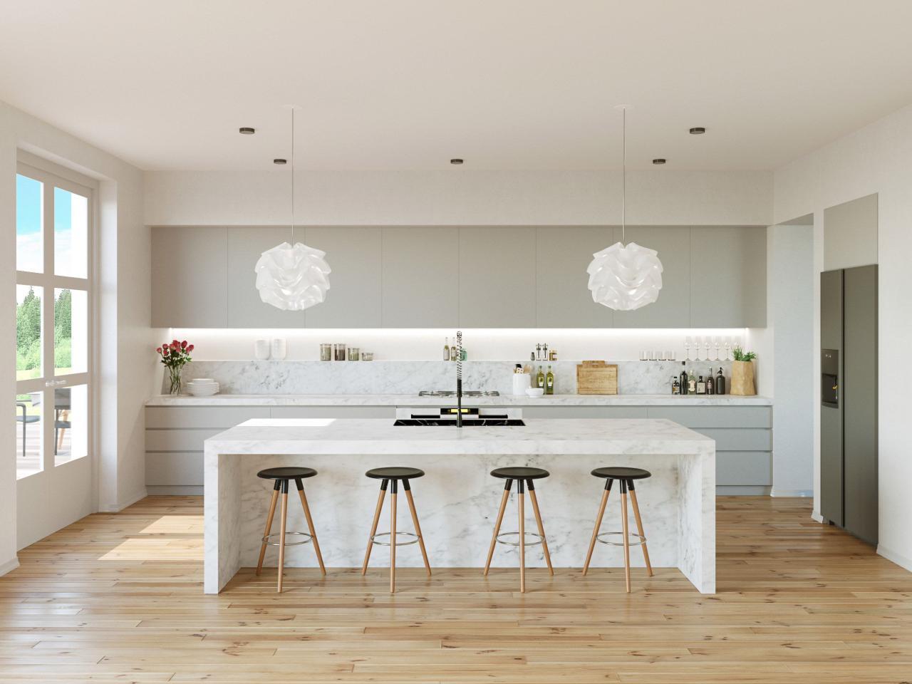 Variety of best white kitchen designs arranged with contemporary and ... Variety of best white kitchen designs arranged with contemporary and ...