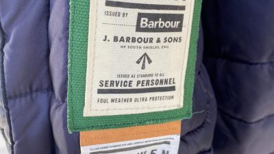 Medium unwaxed Barbour jacket! Hardly worn and... - Depop