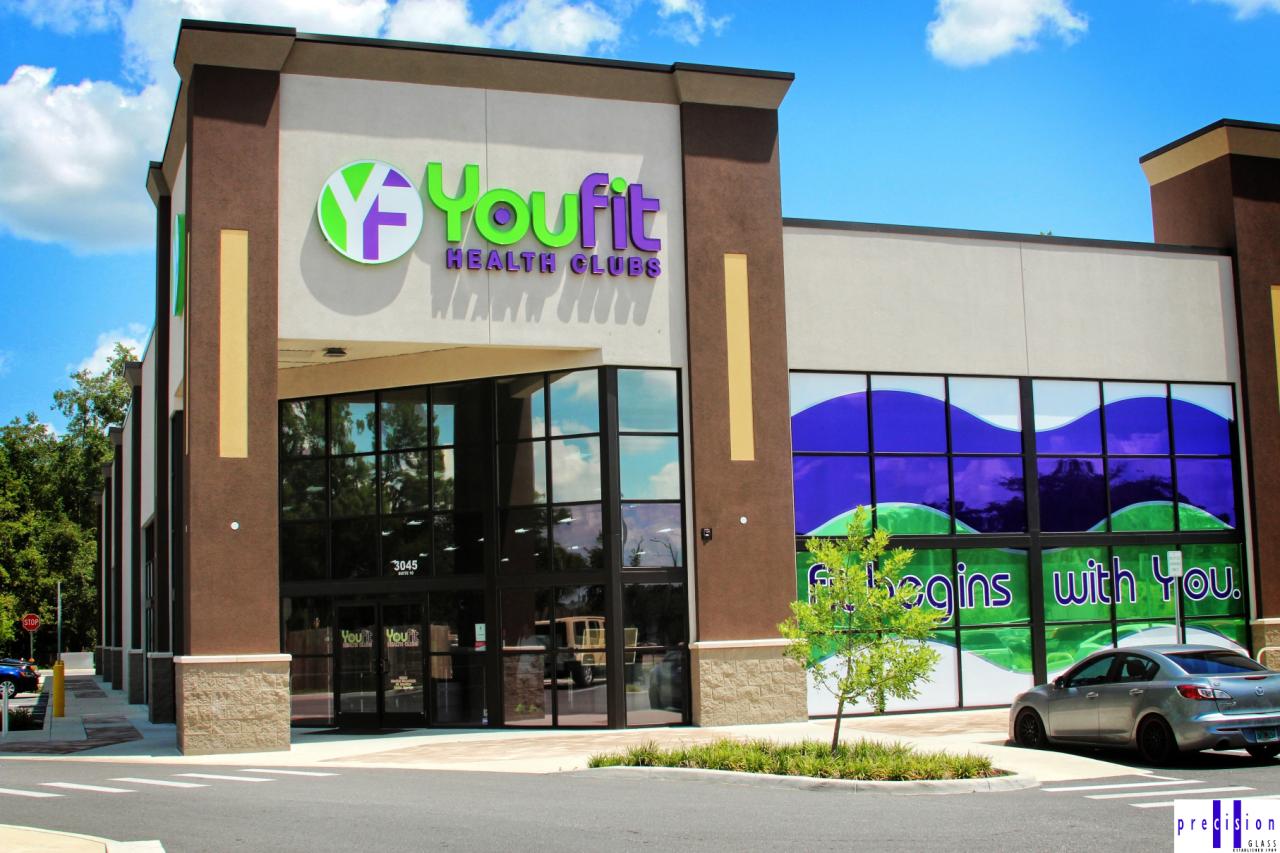 Youfit Health Clubs - Precision Glass Youfit Health Clubs - Precision Glass