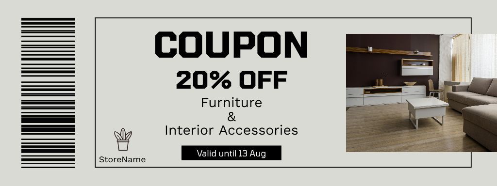 Furniture and Interior Accessories Discount Online Coupon Template ...