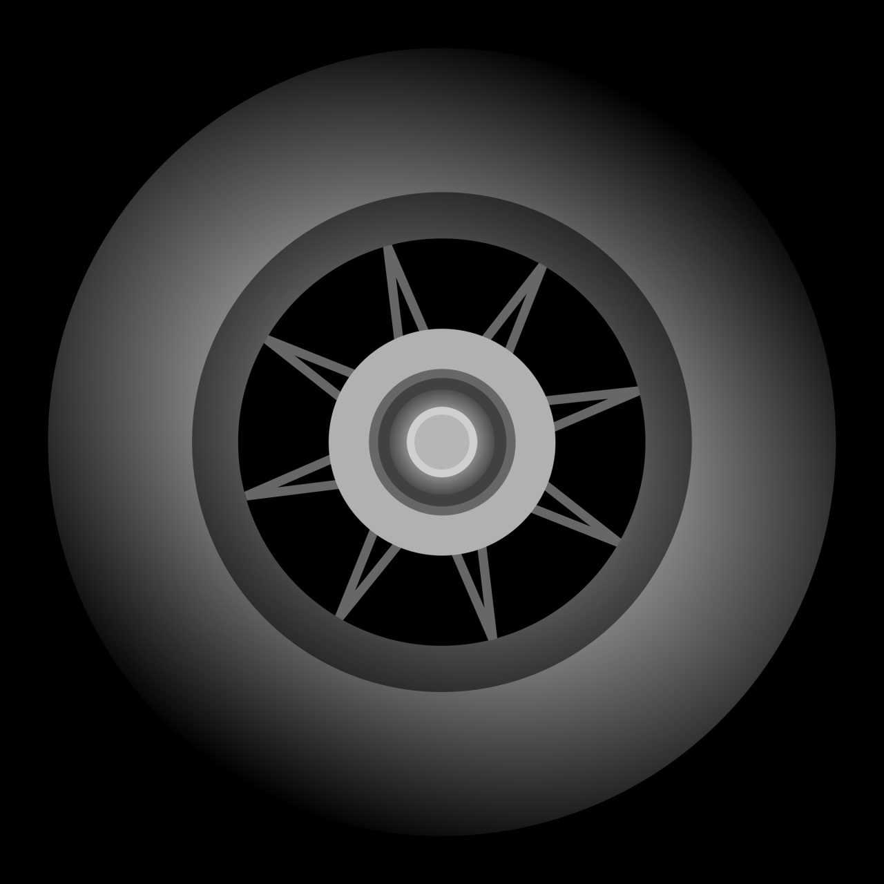 Clipart - Inline skate wheel Clipart - Inline skate wheel