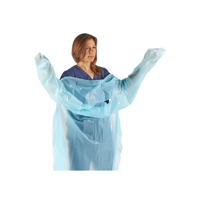 Disposable isolation gown