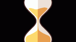 Animated illustration of a hourglass | UGOKAWA