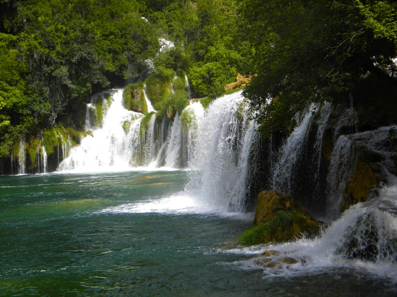 Gambar : pemandangan, alam, hutan, batu, air terjun, aliran, cepat ...