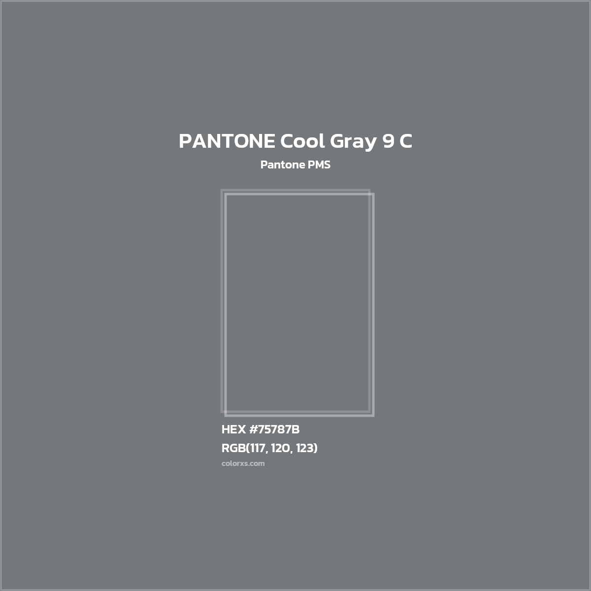 Pantone Cool Gray C Color Hex Color Code #75787B Pantone Cool Gray C Color Hex Color Code #75787B