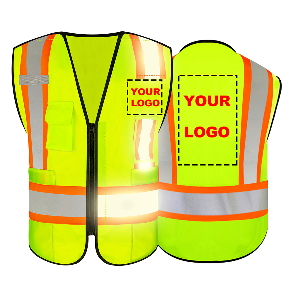 Safety jacket with logo