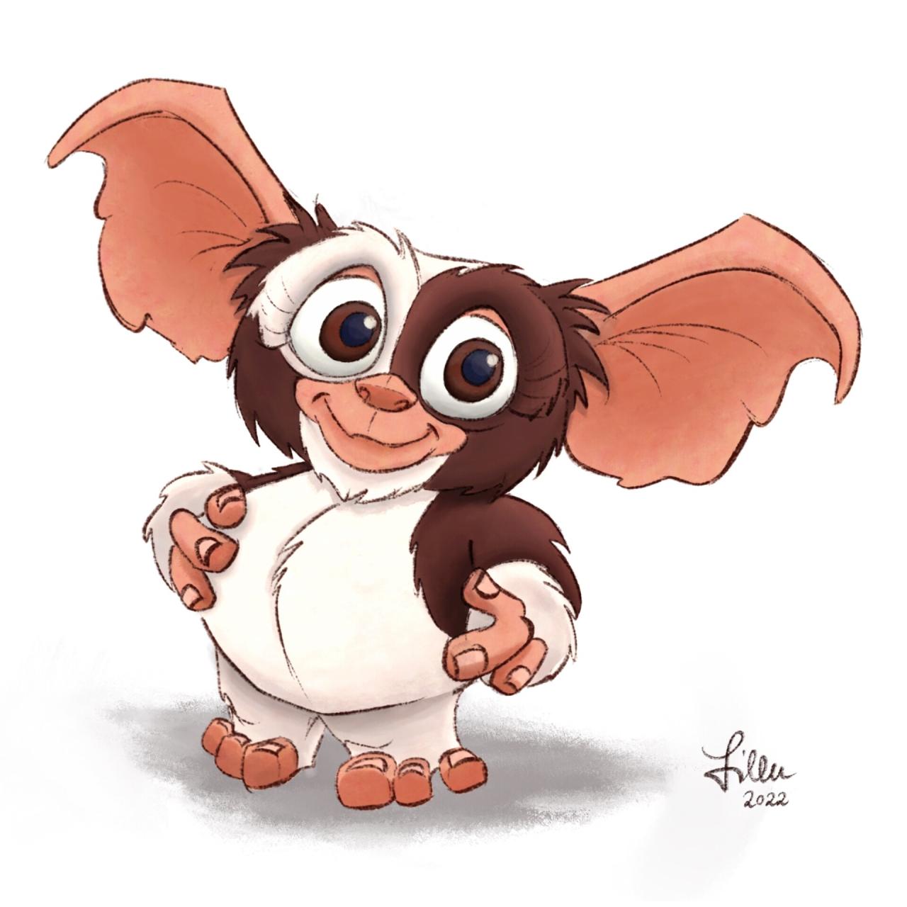 The puppet of gizmo when he acts surprised in the Gremlins movie : r ... The puppet of gizmo when he acts surprised in the Gremlins movie : r ...